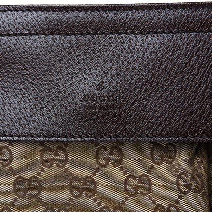 Gucci GG Monogram Double Pocket Belt Bag Dark Brown 7 of 9