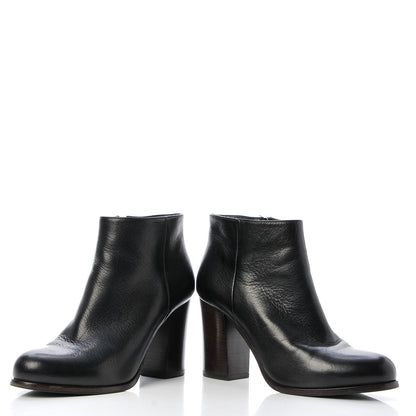 Prada Calfskin Ankle Boots 37.5 Black 6 of 10