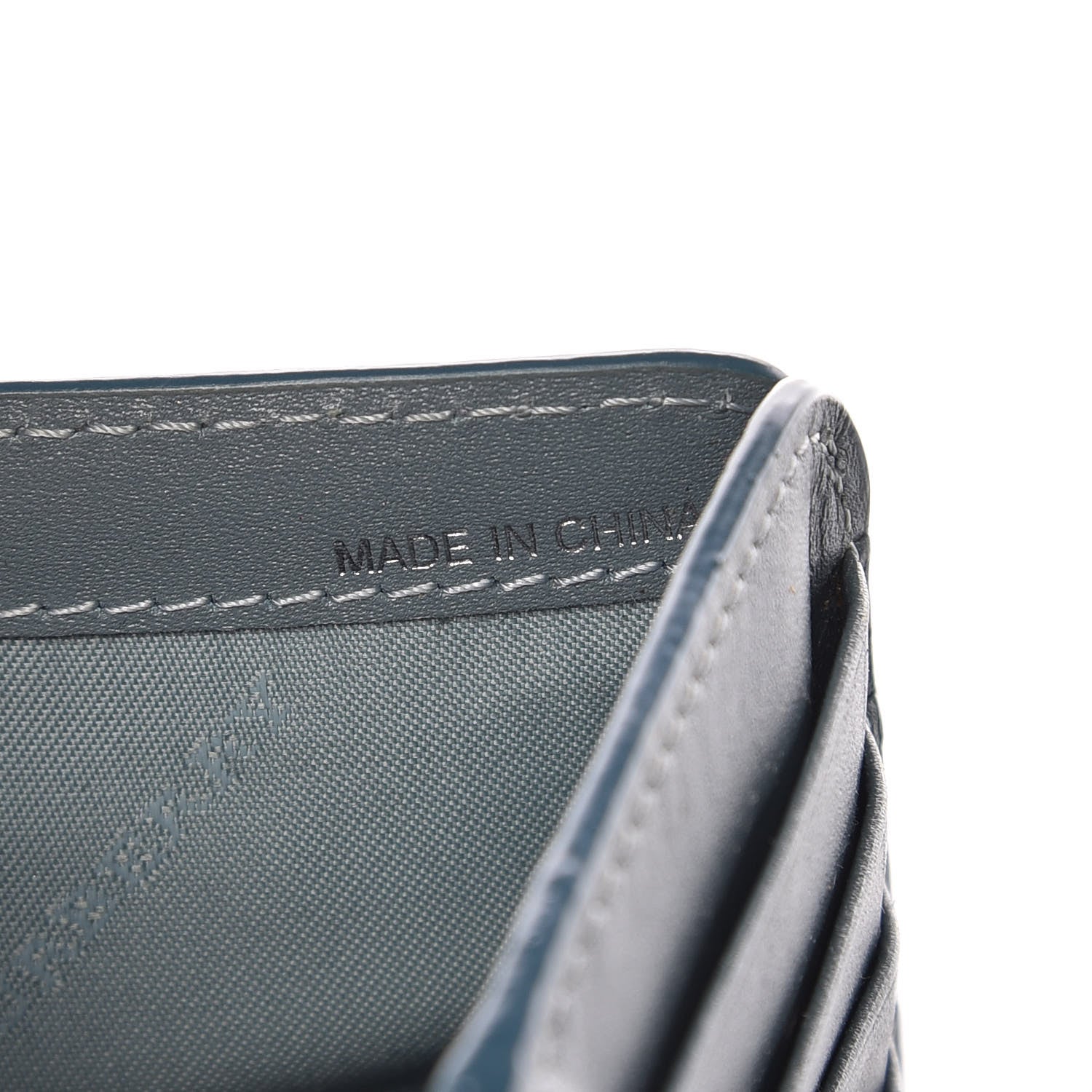 Burberry Calfskin Haymarket Check Medium Cowley Flap Wallet Eucalyptus Grey 8 of 11
