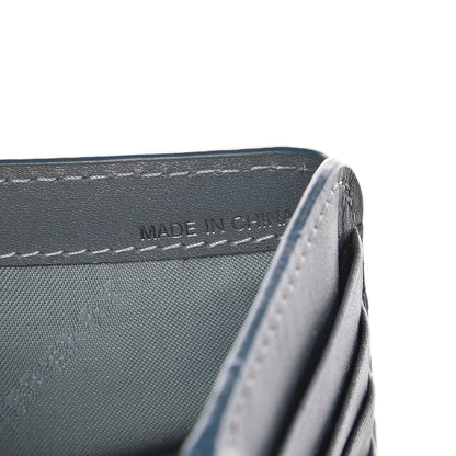 Burberry Calfskin Haymarket Check Medium Cowley Flap Wallet Eucalyptus Grey 8 of 11