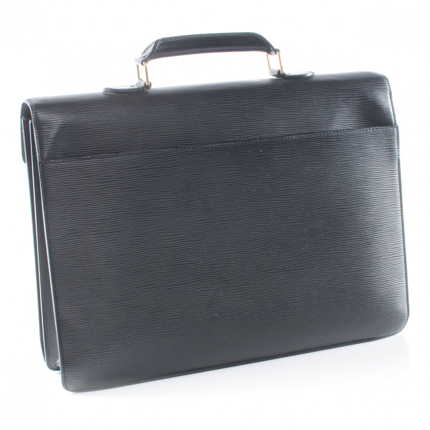 Louis Vuitton Epi Serviette Ambassadeur Briefcase Black 3 of 7