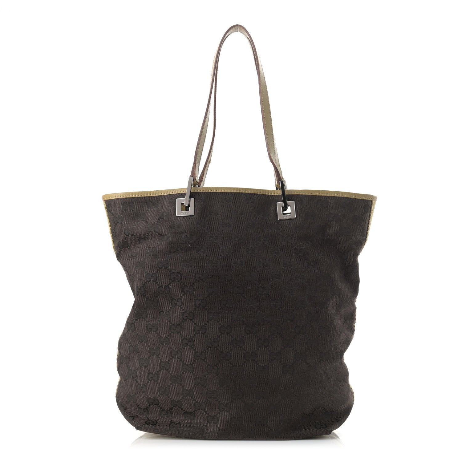 Gucci Monogram Bucket Tote Brown 1 of 12