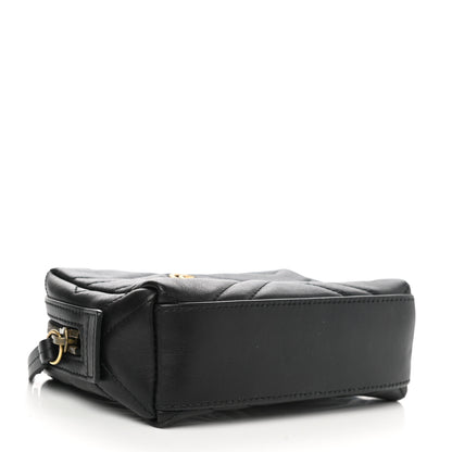 Gucci Calfskin Matelasse GG Marmont Cosmetic Case Black 5 of 8