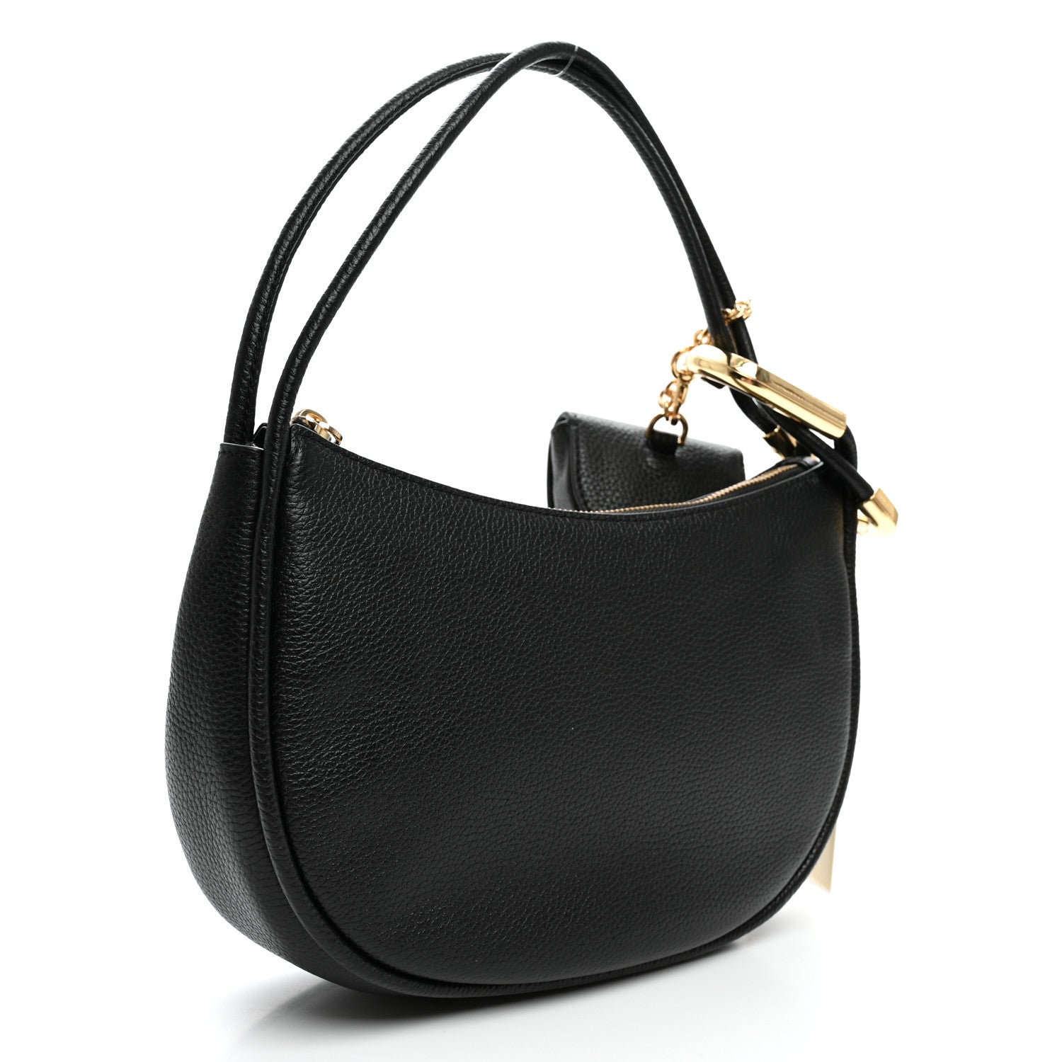 Marc Jacobs Grained Calfskin Dual Crescent Bag Black 3 of 10