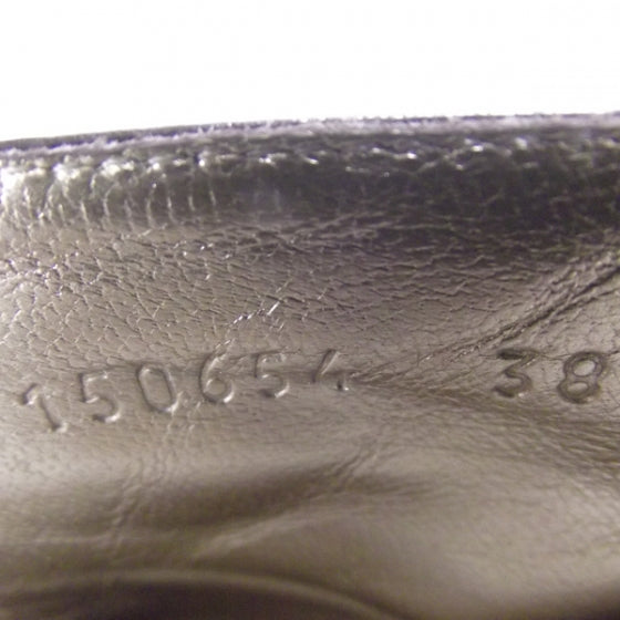 Leather Knee High Boots 38 Chocolate