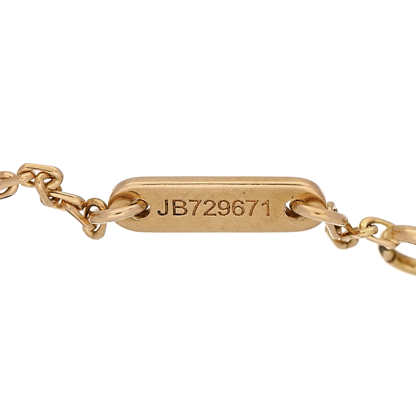 18K Yellow Gold Mother of Pearl Sweet Alhambra Bracelet