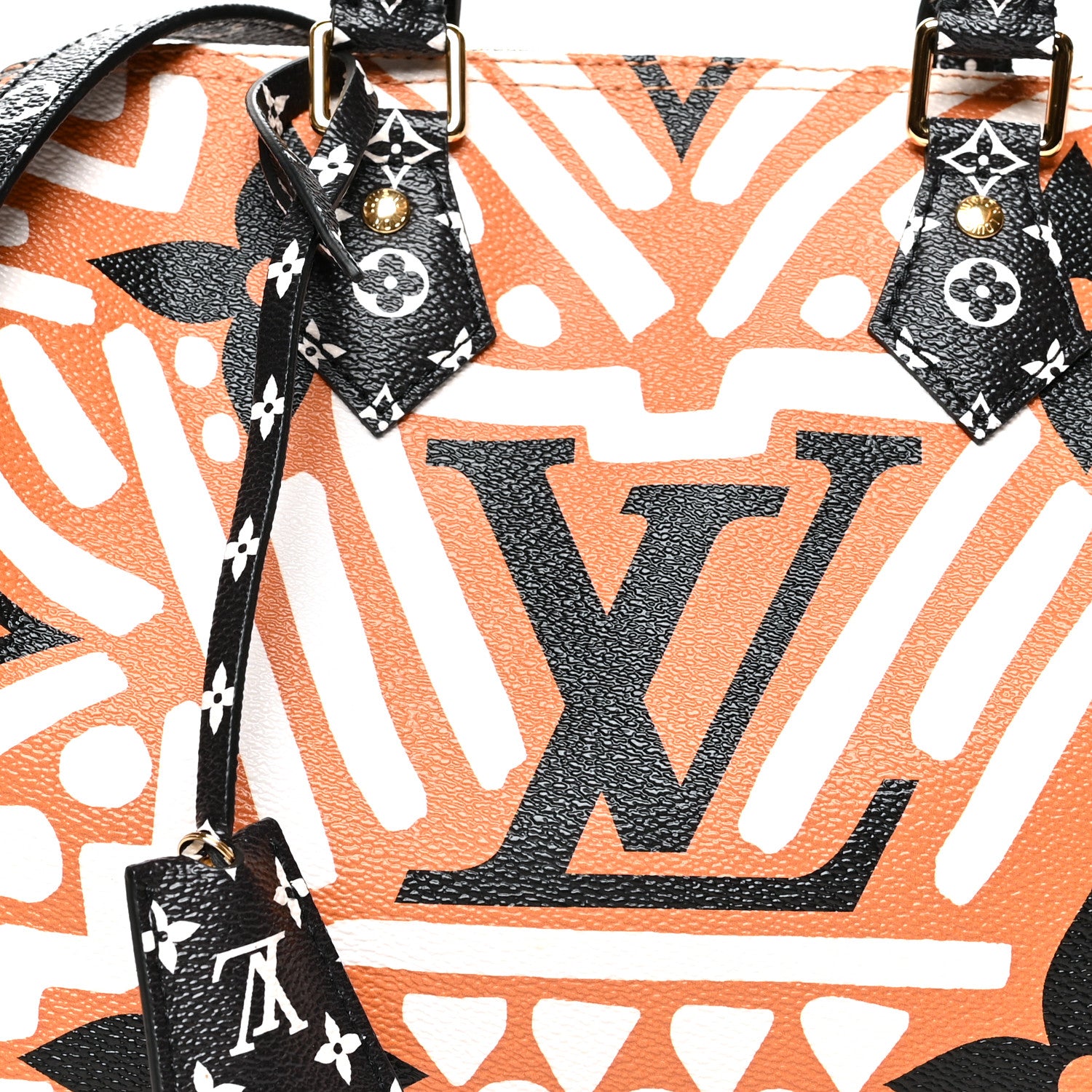 Louis Vuitton Monogram Giant Crafty Speedy Bandouliere 25 Creme Caramel 7 of 11