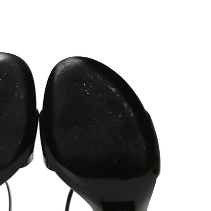 Louis Vuitton Patent Monogram Silhouette Sandals 36 Black 10 of 13