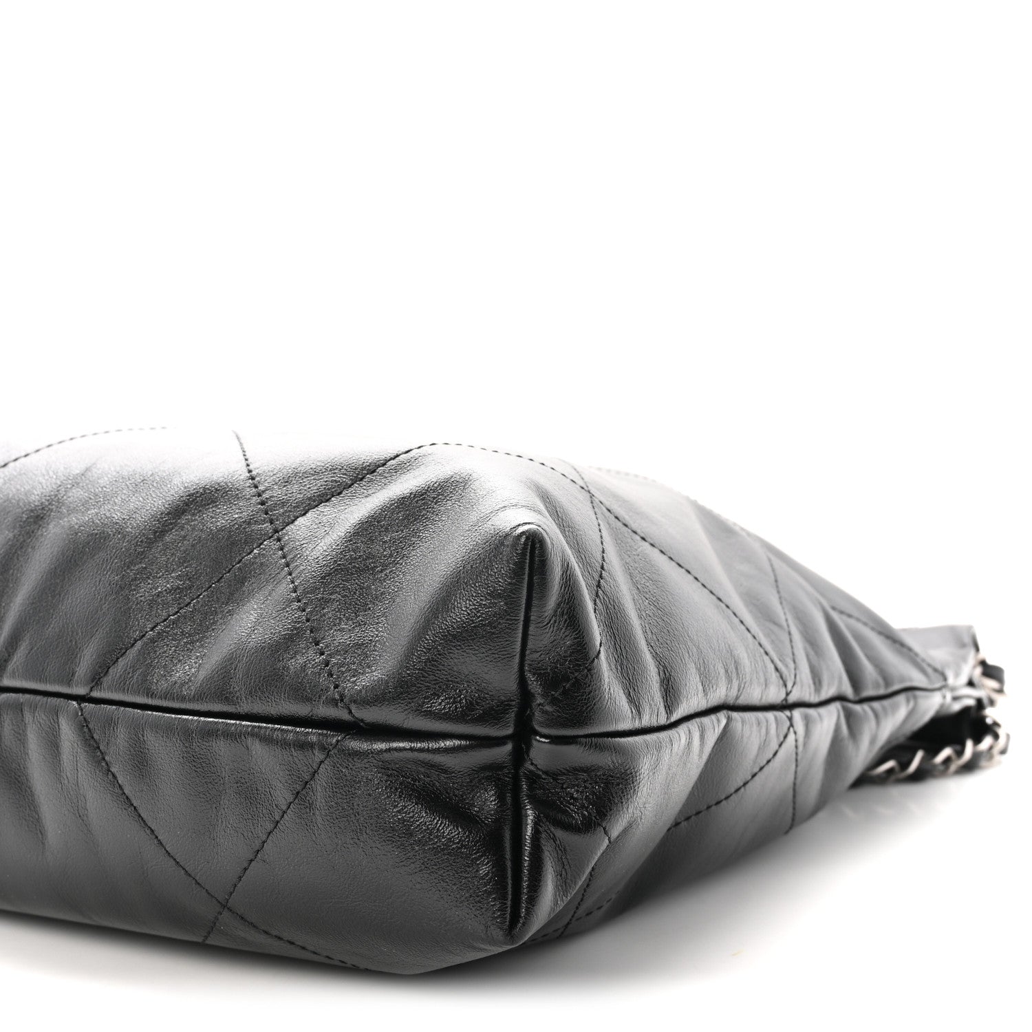 Chanel Shiny Calfskin Quilted Small Chanel 22 Black 11 of 11