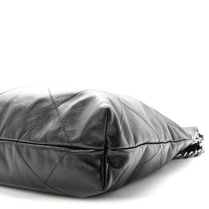 Chanel Shiny Calfskin Quilted Small Chanel 22 Black 11 of 11