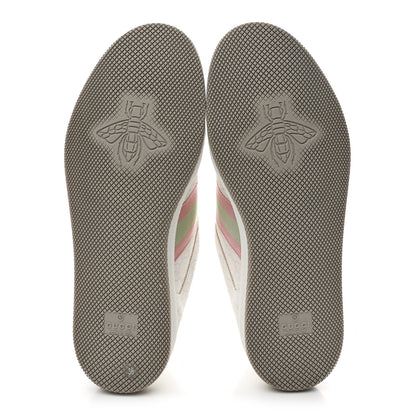 Gucci GG Monogram Web Screener Sneakers 38 White Grey Pink 6 of 9
