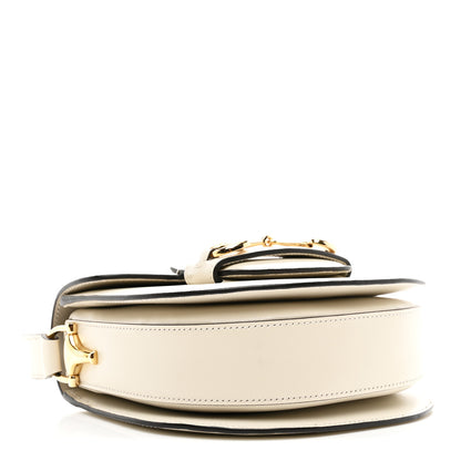 Gucci Azalea Calfskin Mini Horsebit 1955 Rounded Shoulder Bag Mystic White 4 of 10