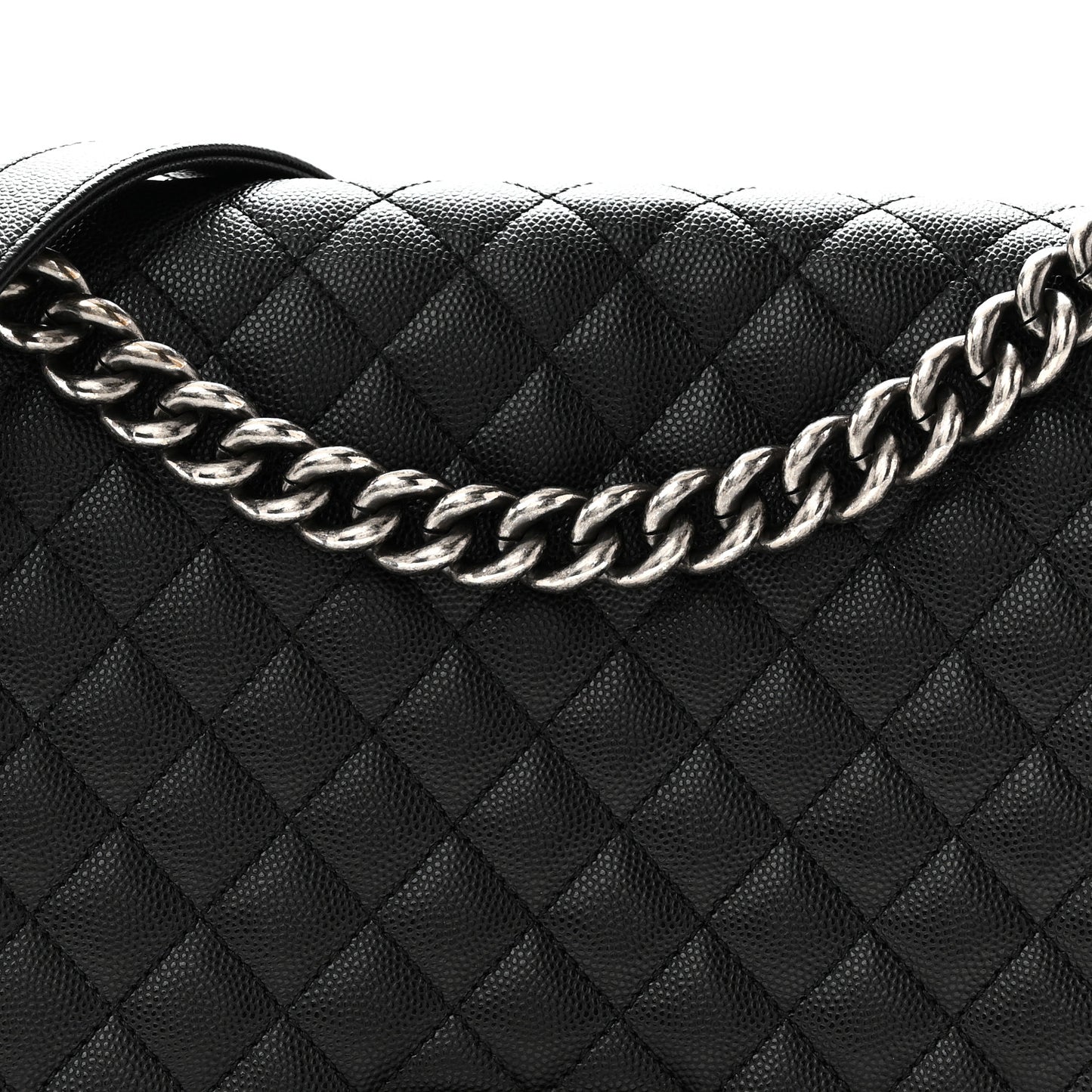 Caviar Quilted New Medium Boy Flap Black