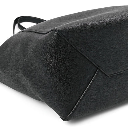 Celine Soft Grained Calfskin Small Belt Cabas Phantom Black 10 of 11