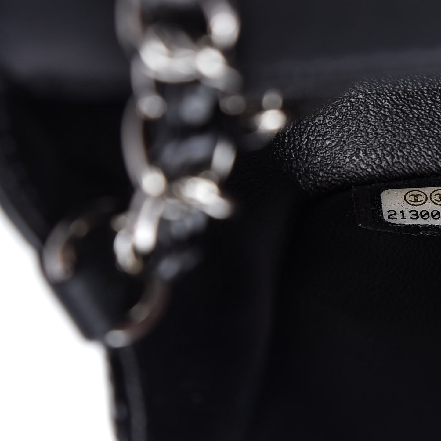 Patent Calfskin Quilted Mini Rectangular Flap Black
