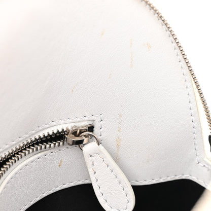 Balenciaga Smooth Calfskin 3D Logo S Ville Top Handle Bag White Screen Blue Black 14 of 20