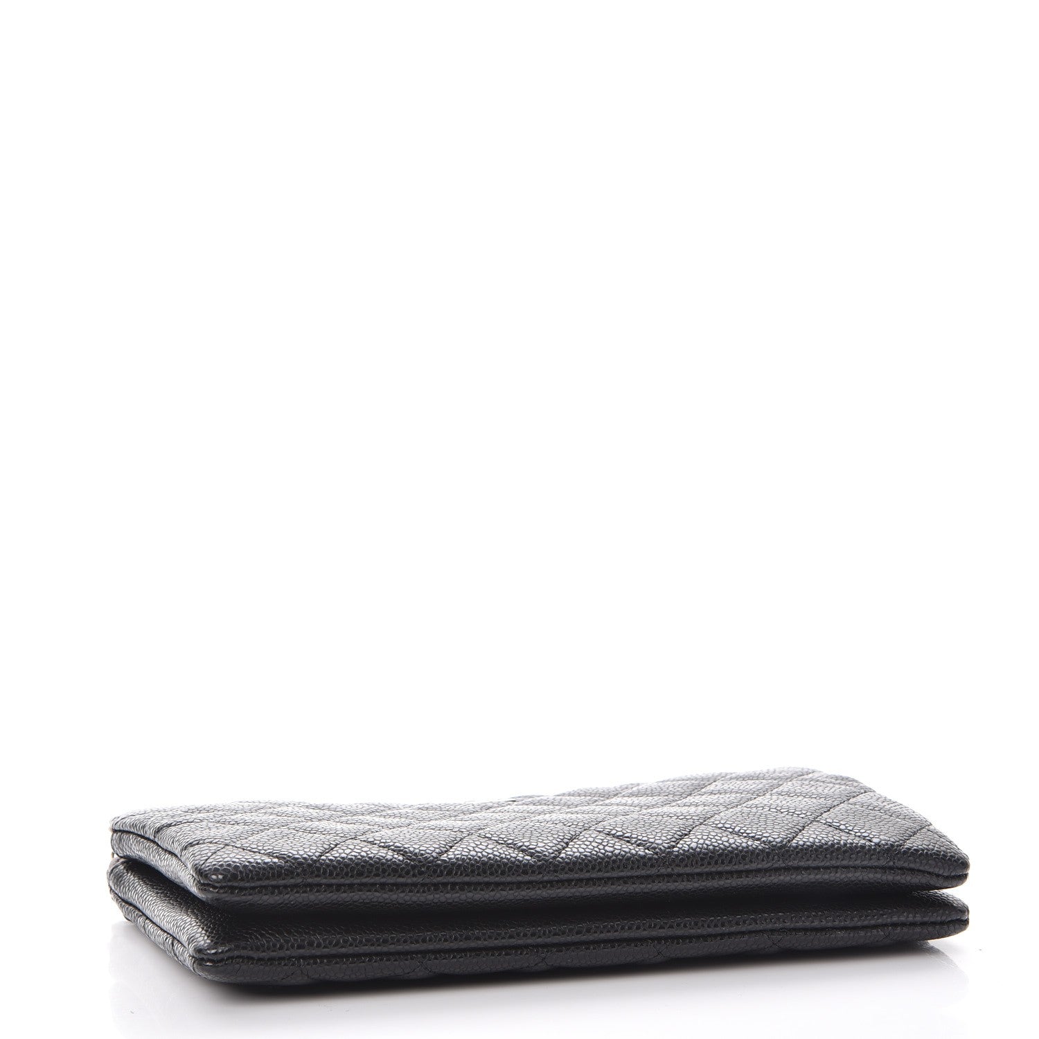 Chanel Caviar Quilted Large Zipped Clutch Black 4 of 9