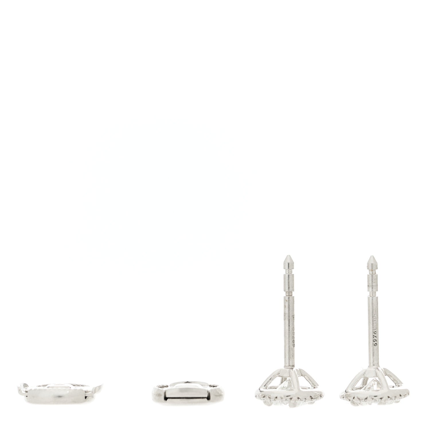 Tiffany Platinum Diamond .84ctw Soleste Earrings 3 of 4