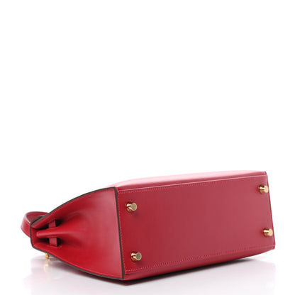 Hermes Tadelakt Kelly Sellier 25 Rouge Vif 4 of 11