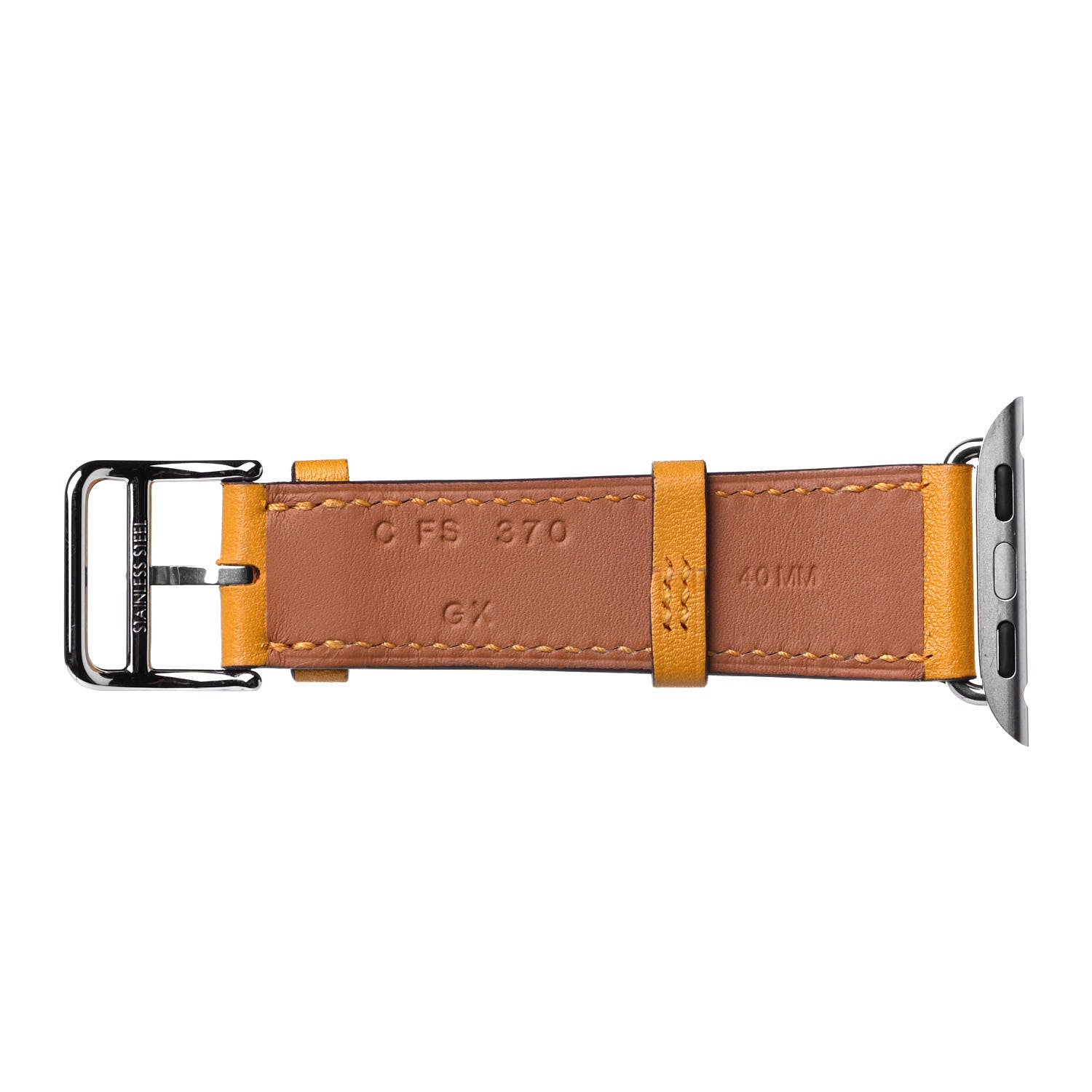 Hermes Swift 40mm Apple Watch Double Tour Band Ambre Capucine Rose Azalee 4 of 5