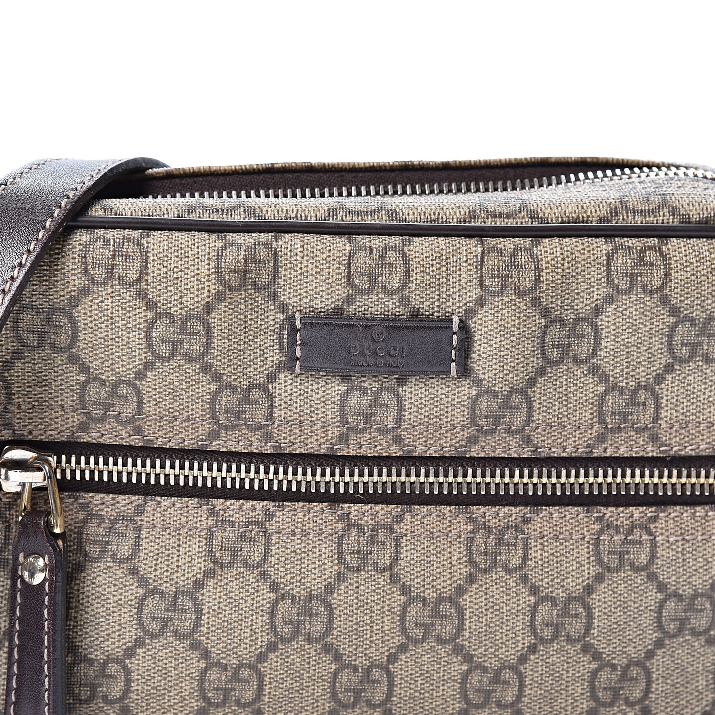 GG Plus Monogram Small Shoulder Bag Dark Brown