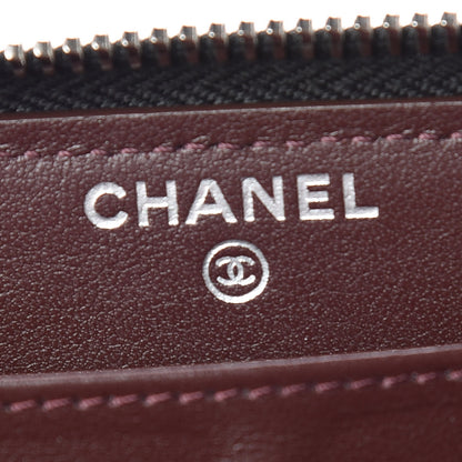 Chanel Caviar Quilted Large Gusset Zip Around Wallet Black 6 of 9