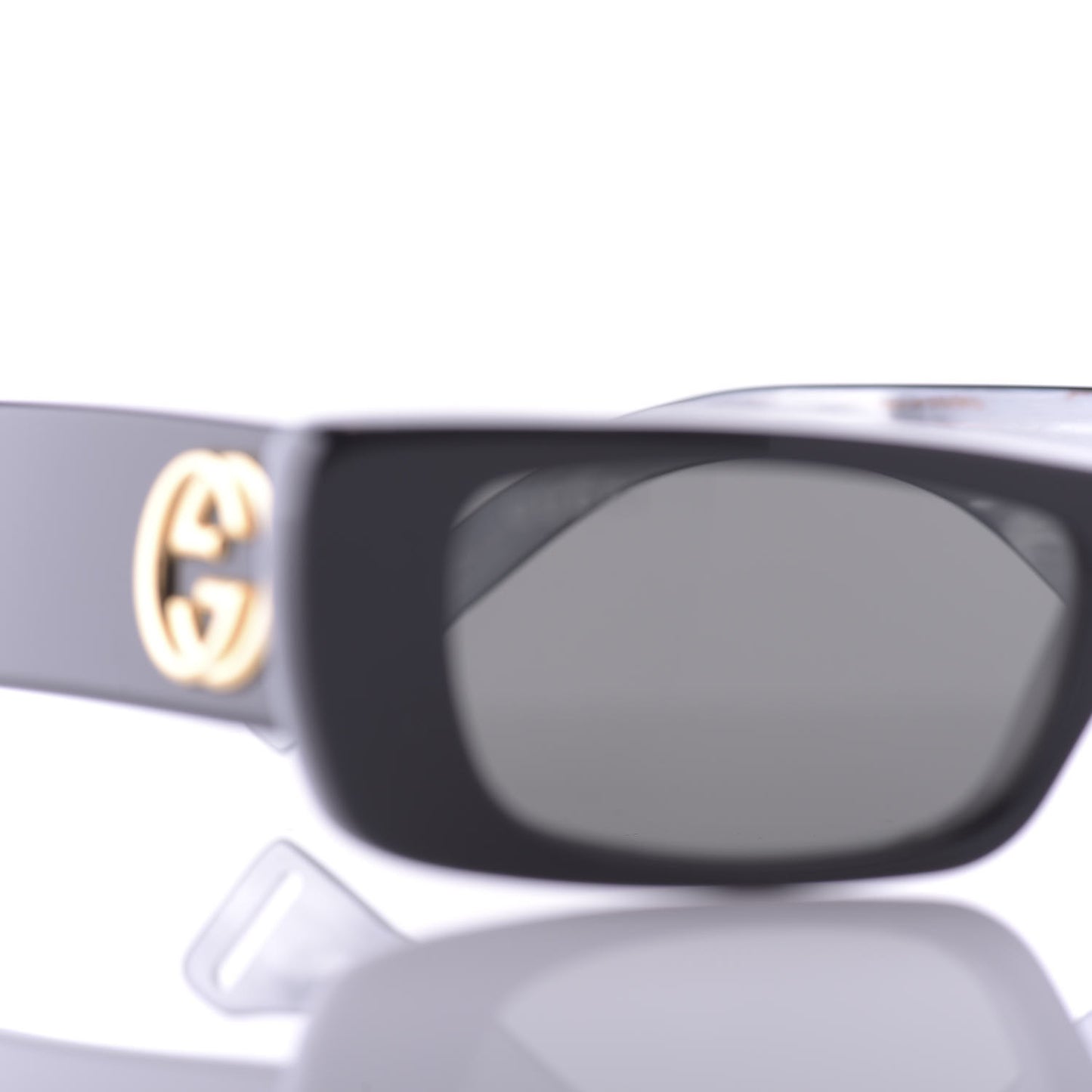 Acetate Rectangular Sunglasses GG0516S Black