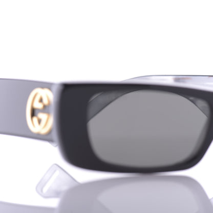 Gucci Acetate Rectangular Sunglasses GG0516S Black 10 of 12