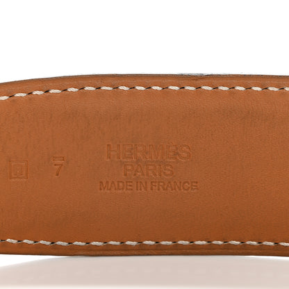 Hermes Box Chamonix 32mm Belt Strap 90 36 Black Gold 3 of 11