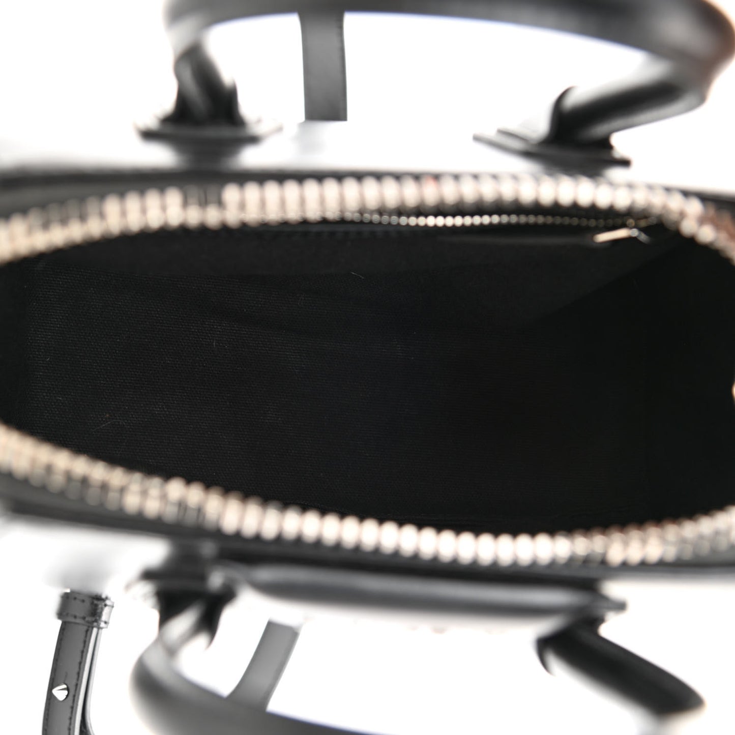Shiny Lord Calfskin Mini Antigona Black