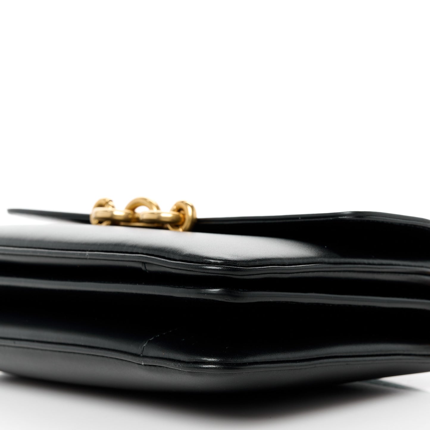 Smooth Calfskin Le Maillon Satchel Black