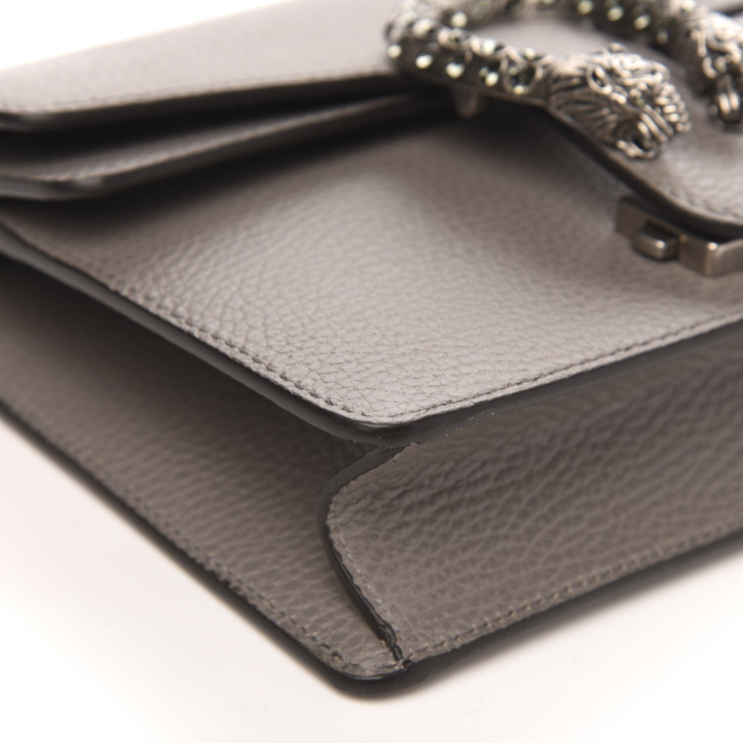 Gucci Calfskin Mini Dionysus Shoulder Bag Dusty Grey 9 of 10