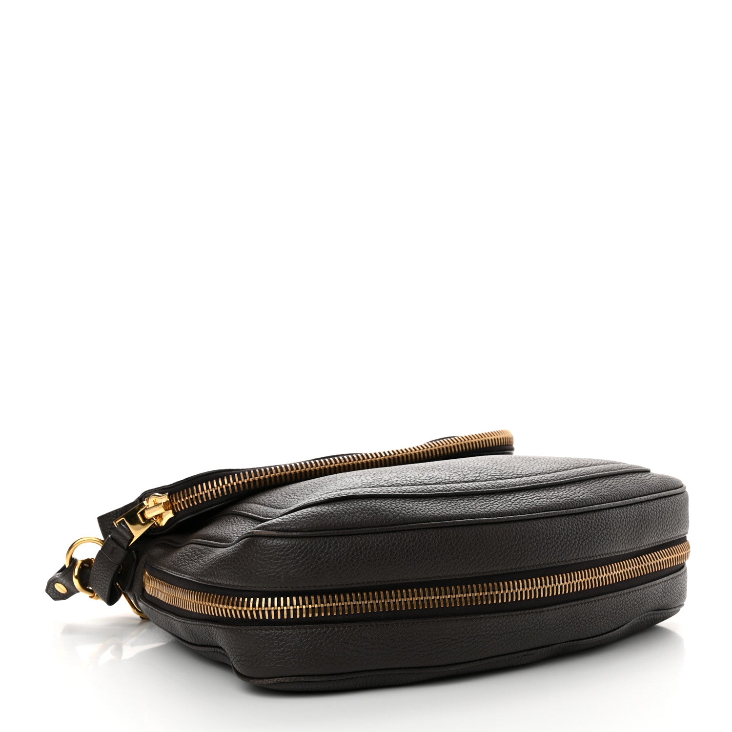 Tom Ford Pebbled Calfskin Large Jennifer Dark Brown 4 of 12