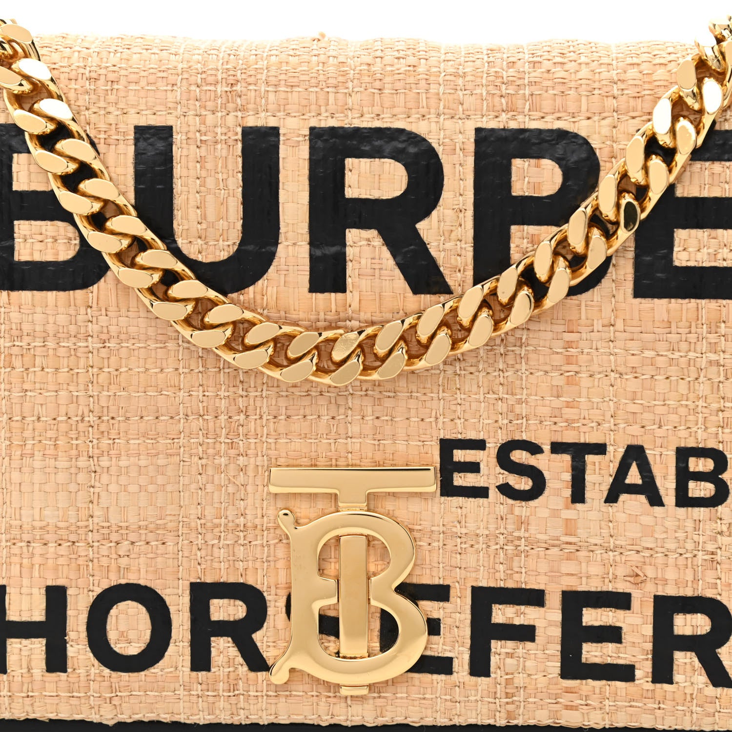 Burberry Raffia Horseferry Print Small Lola Bag Tan 8 of 10
