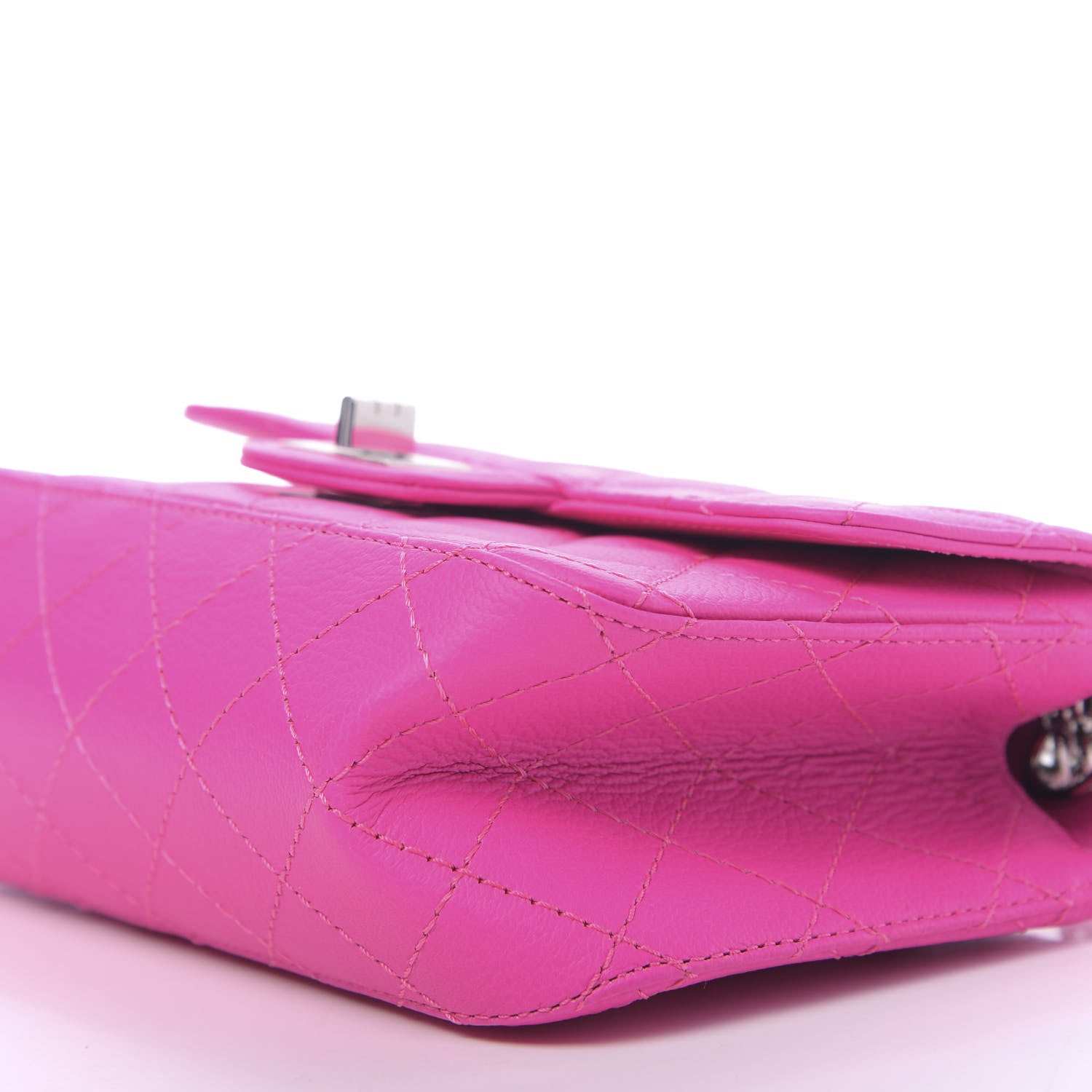 Chanel Goatskin Quilted 2.55 Reissue Mini Flap Fluorescent Pink 7 of 12