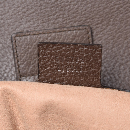 Gucci Textured Calfskin Web Crystal Butterfly Stripe Large Totem Top Handle Bag New Acero 8 of 11