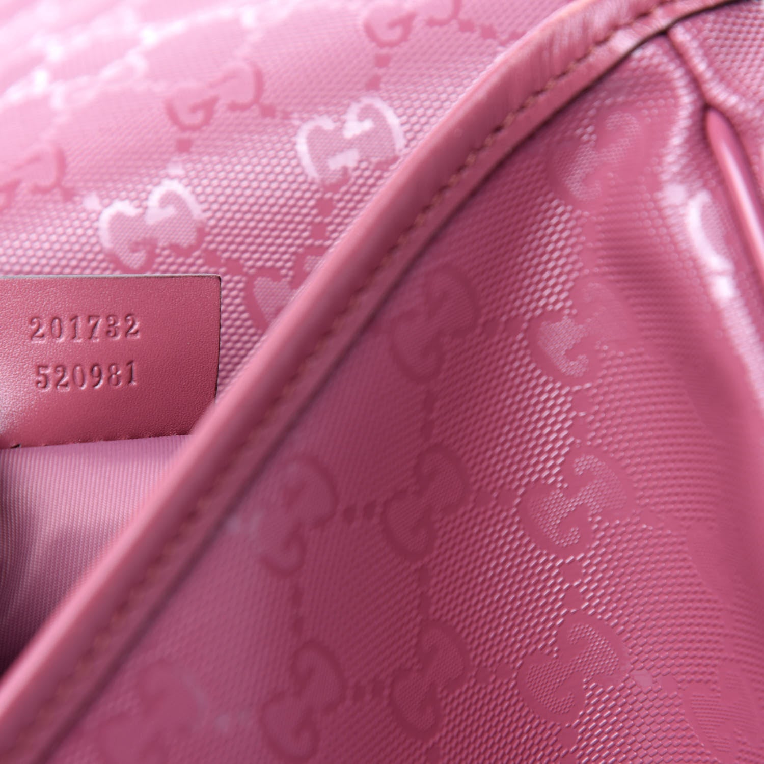 Gucci Imprime Monogram Medium Double Buckle Flap Messenger Bag Vintage Rose 9 of 10
