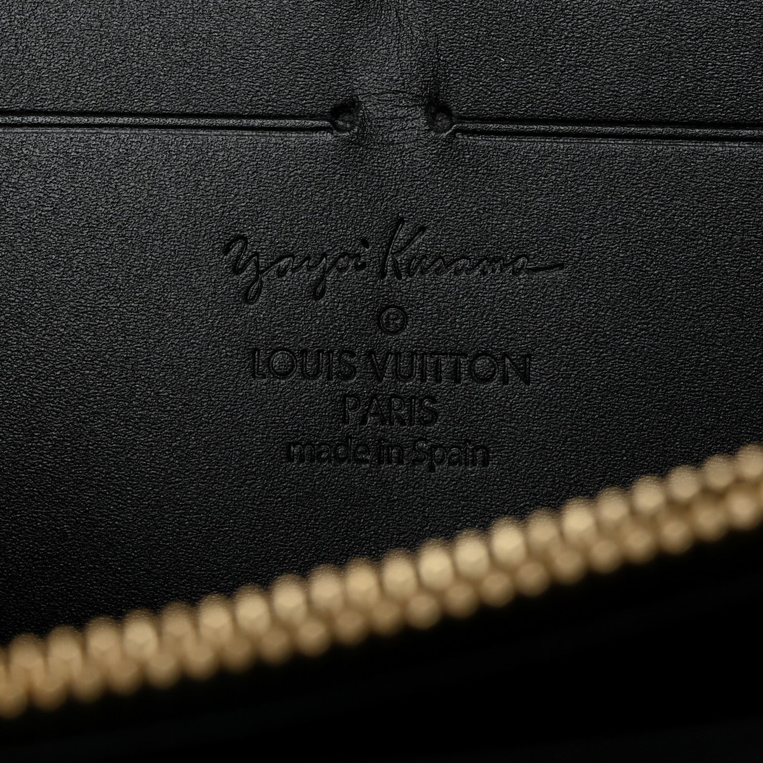 Louis Vuitton Vernis Kusama Infinity Dots Zippy Wallet Black 6 of 8