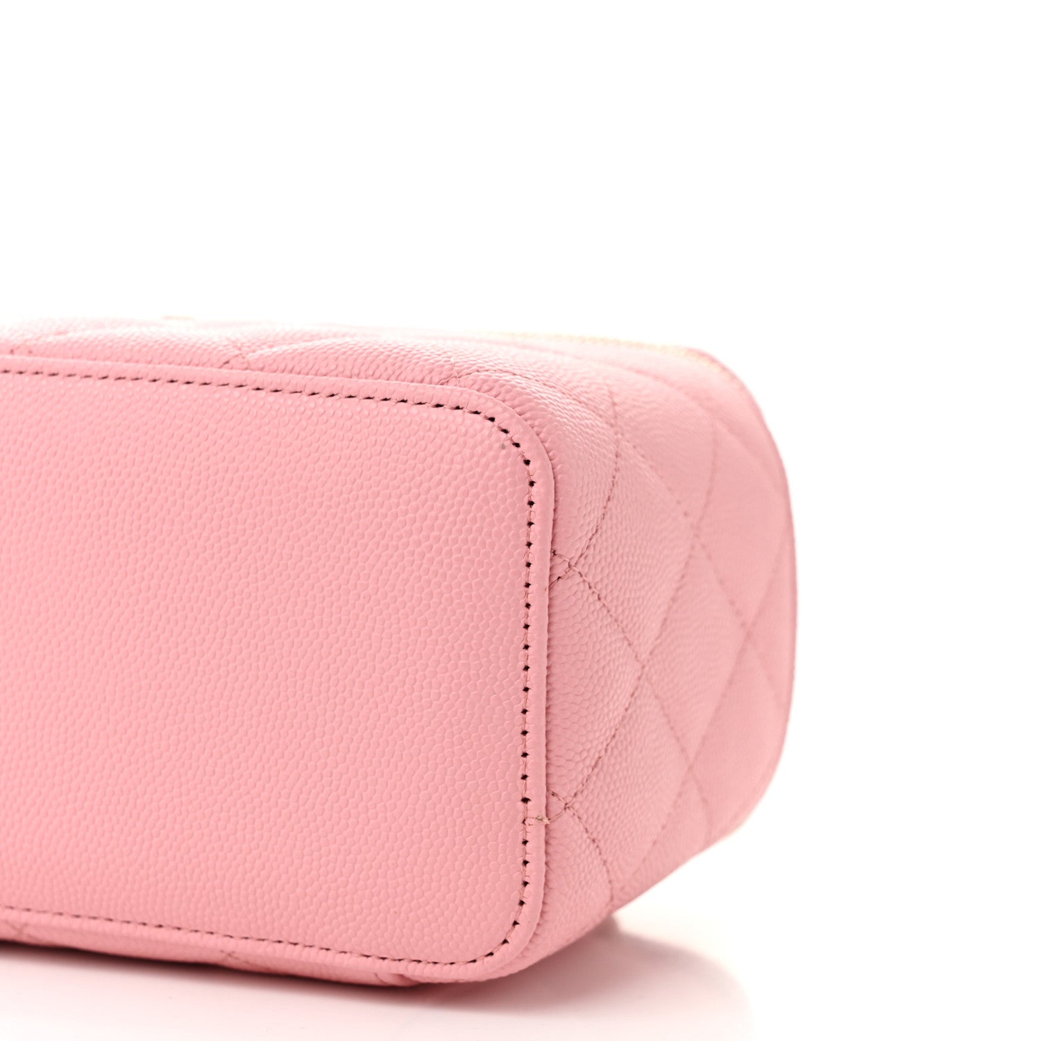 Chanel Caviar Quilted Small Vanity Case With Chain Pink 10 of 11