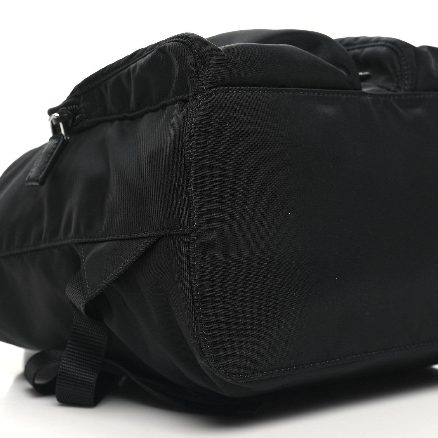 Prada Tessuto Nylon Saffiano Vela Backpack Black 8 of 9