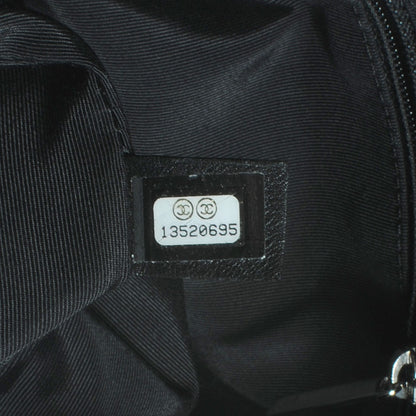 Chanel Vinyl Quilted CC Small Expandable Tote Black 7 of 7