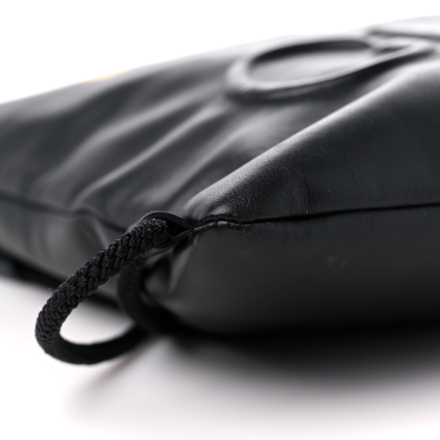 Calfskin Small GucciGhost Drawstring Backpack Black