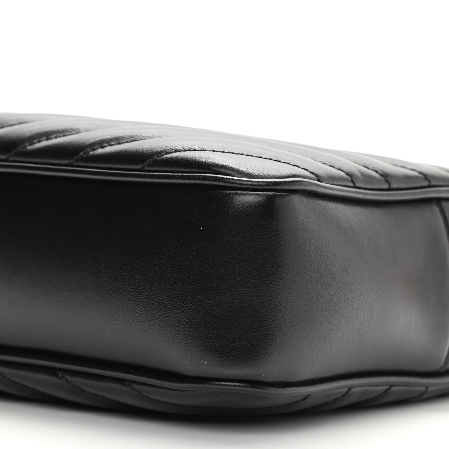 Calfskin Matelasse Monogram Lou Camera Bag Black