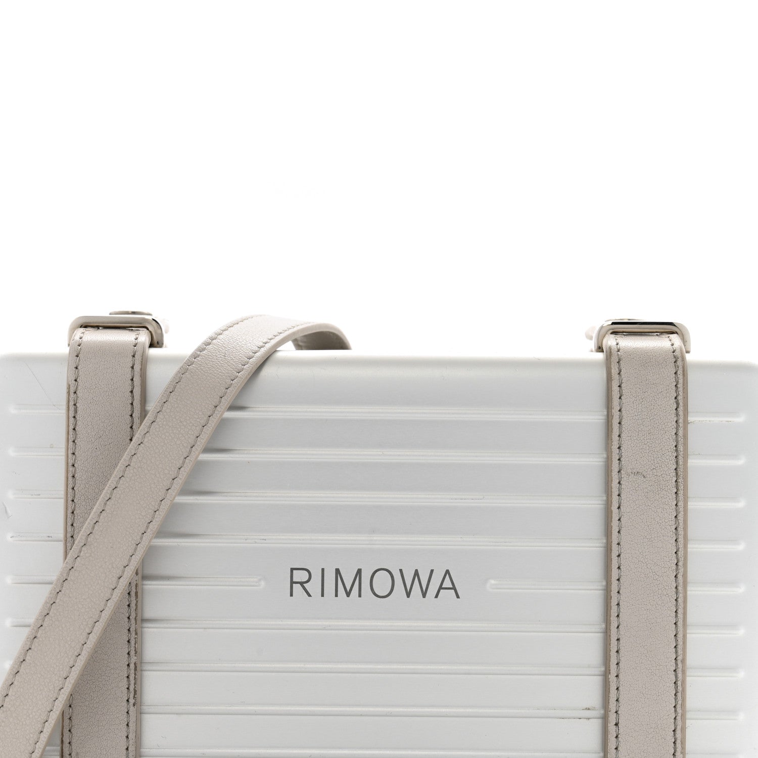 Christian Dior X RIMOWA Aluminum Personal Clutch On Strap Silver