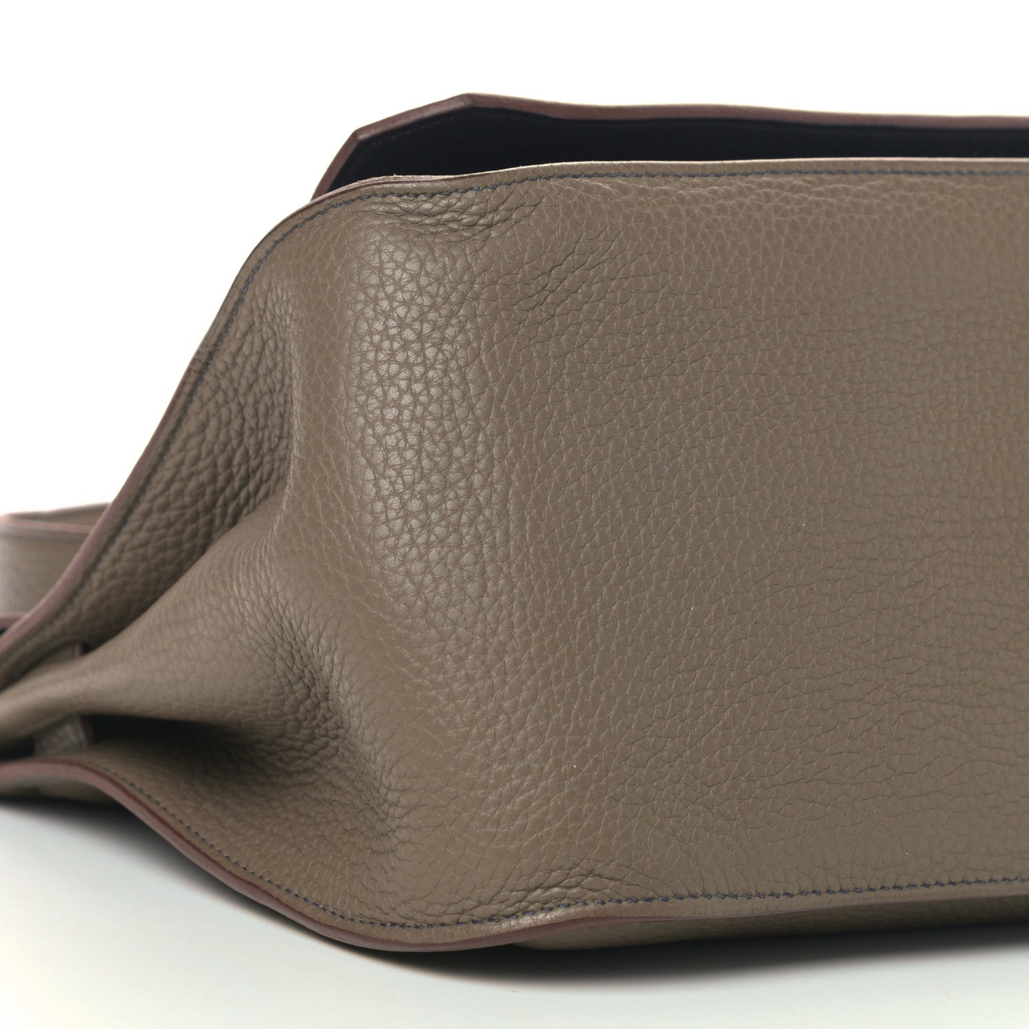 Hermes Taurillon Clemence Eclat Jypsiere 34 Etain Bleu Indigo 9 of 10