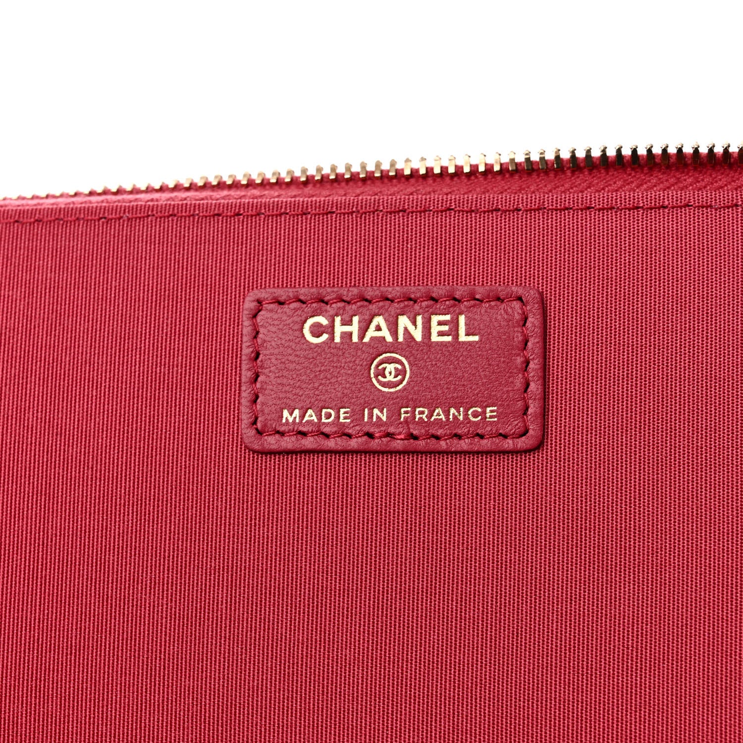 Chanel Lambskin Quilted Small Top Handle Vanity Case With Chain Dark Pink 6 of 11