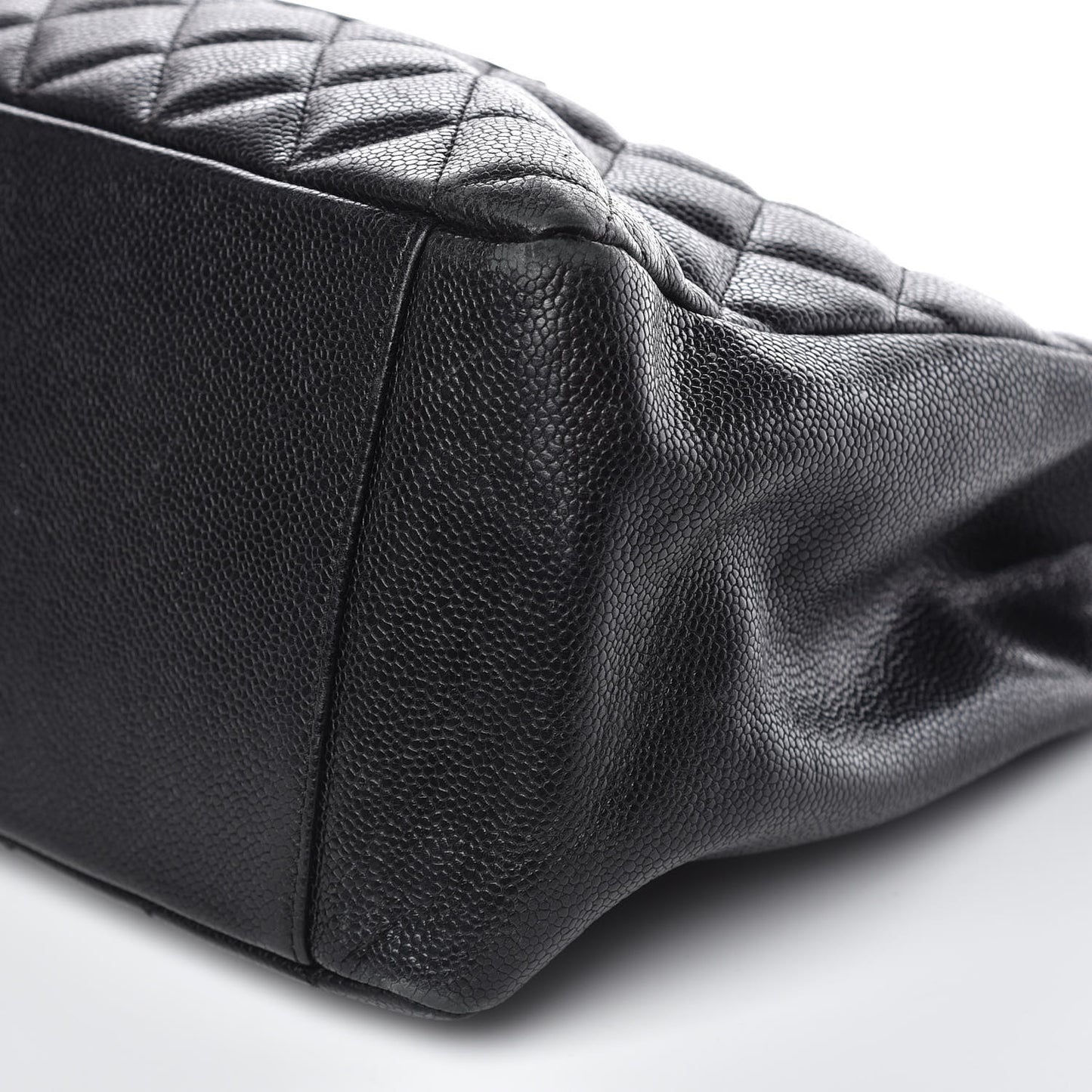 Caviar Quilted Grand Shopping Tote GST Black