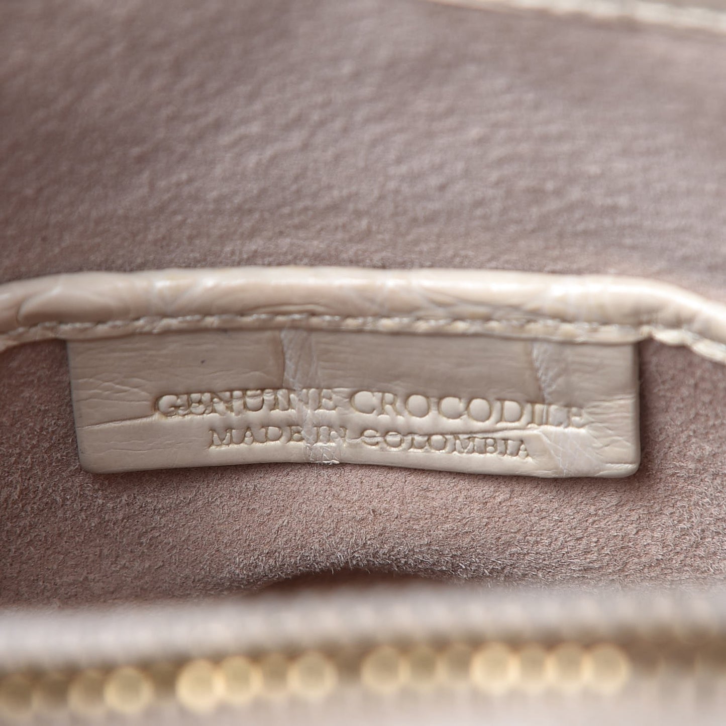 Crocodile Chain Flap Shoulder Bag White