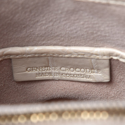 Nancy Gonzalez Crocodile Chain Flap Shoulder Bag White 6 of 16