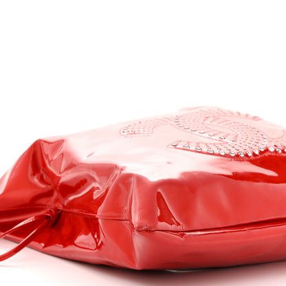 Chanel Patent Crystal Strass Bonbons Tote Red 9 of 16